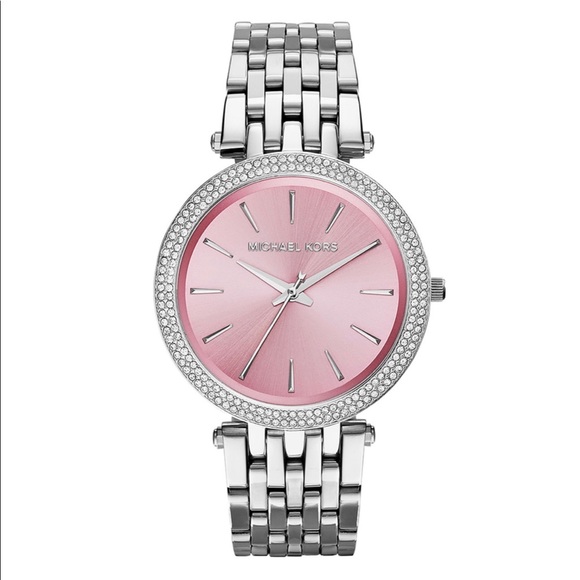 Michael Kors Accessories - Michael Kors light pink and silver watch